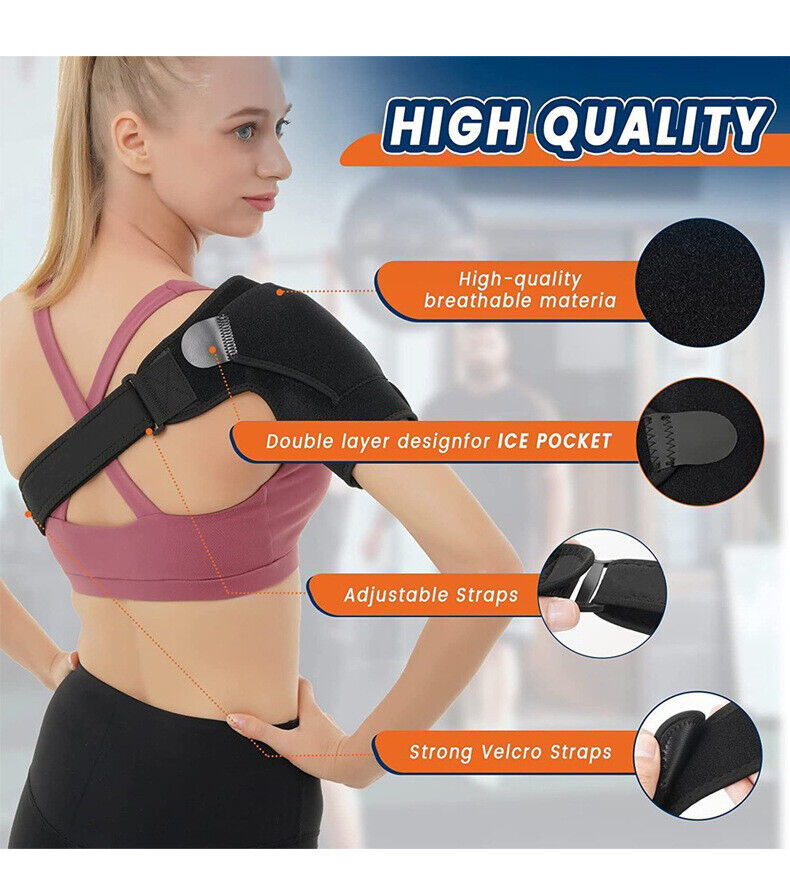Shoulder Brace Support Compression Sleeve Torn Rotator Cuff AC Joint
